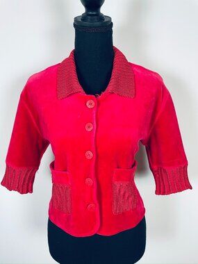 SONIA RYKIEL Paris mixed-texture fitted cardigan